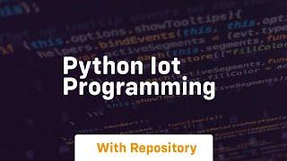 python iot programming