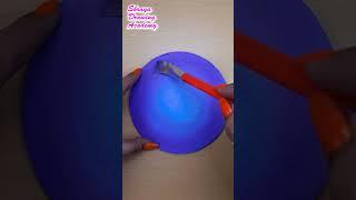 Easy Moonlight Scenery Painting on Water | Easy Acrylic Painting on Circle Canvas