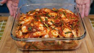 【cabbage leaf kimchi】/After eating this kimchi, my family doesn't even look at other kimchi.