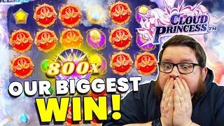  OUR BIGGEST WIN EVER! CLOUD PRINCESS INSANE PAYOUT! 