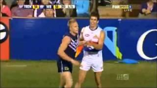 AFL does a Hopoate (stink finger)