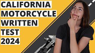 California DMV Motorcycle Written Test 2024 (60 Questions with Explained Answers)