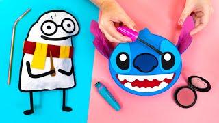 TESTANDO VÍDEO VIRAL DO TIKTOK E IDEIAS INCRÍVEIS PARA FAZER EM CASA  Squishy, Flork e Stitch