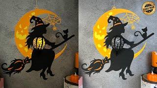 How To Make Paper Cut Lantern Witch