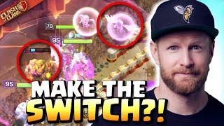 PROs suddenly switch to SUPER BOWLERS with Druid/Healer MIX! Clash of Clans