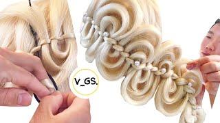 【編髮教學】唯美波浪S編Wave Braid中長髮造型easy to make hairstyles ｜simple and quick ｜beauty hairstyle for wedding~