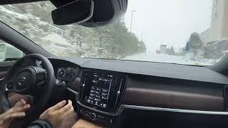 Volvo S90 Snow Drift