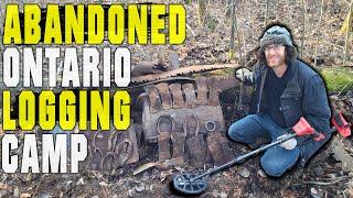 Abandoned For Over 115 Years | Metal Detecting Lost 1910's Logging Camp, Sudbury - Ontario