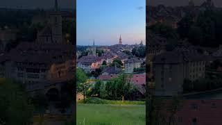 Tranquilo atardecer en Berna, Suiza.