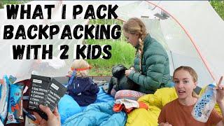 BACKPACKING WITH KIDS // Everything I Pack Backpacking with 2 Kids and  a Dog