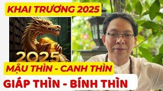 Tuổi Thìn 2025 chọn ngày tốt Khai trương, xông đất tuổi nào hợp ?