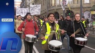 Studenti i srednjoškolci zajedno u blokadi. Solidarno u Beogradu, Nišu, Kragujevcu.