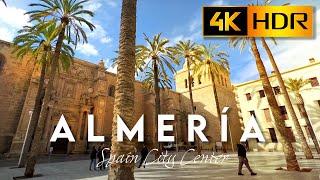 4K HDR Walk in Almería SPAIN | WALKING TOUR on a Sunny Afternoon in Downtown City Center and Market