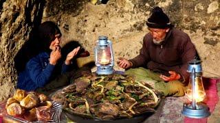 An Old Couple's Iftar in the Cave ! This heartfelt scene A Reflection of Devotion and Tradition