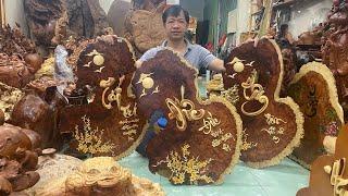 Bộ tranh Tâm Trí Đức gỗ nu hương rất đẹp .... 21-12-2022