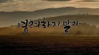 염려하지 말라 -지선