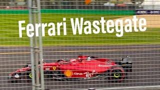 Ferrari f1-75 open waste gate sound