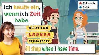 Deutsch lernen A2 - B1 | weil, dass, deshalb, wenn | learn german A2 -B1