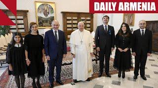 Pashinyan meets with Pope Francis in Vatican City