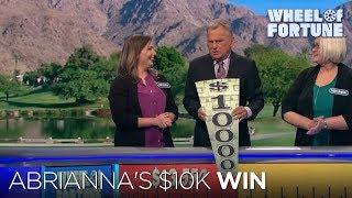 Abrianna's $10K Win! | Wheel of Fortune