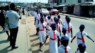 Accra West District Brigade Central Band @ Macedonia enrollment march pass