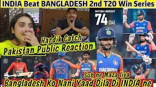 INDIA Beat BANGLADESH 2nd T20 Pakistan Reaction Nitish Reddy,Rinku,Hardik Sub ne Dhoya BAN Ko