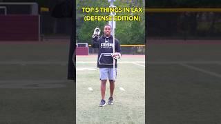 TOP 5 DEFENSIVE THINGS IN LAX! #shorts