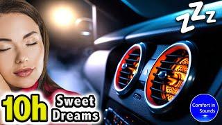 FALL ASLEEP INSTANTLY | Car Heater Sound, Deep White Noise to Sleep, Study or Meditate, Black Screen