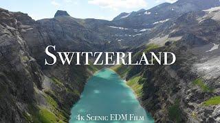 Switzerland + Deep House Mix - 4K Scenic Film With EDM Music