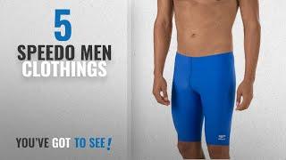 Top 10 Speedo Men Clothings [ Winter 2018 ]: Speedo Men's Endurance+ Solid Jammer Swimsuit,