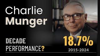 Charlie Munger: Decade Performance and His Portfolio Last Update