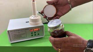 How to seal metal cap glass jars | How to seal glass containers, glass jar Induction sealing machine