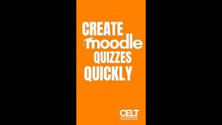 Create Moodle Quizzes Quickly with ChatGPT #shorts #education #edtech