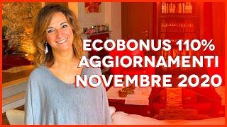 ECOBONUS 110% - aggiornamenti novembre 2020