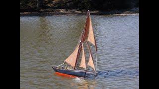 Jolie Brise with new sails