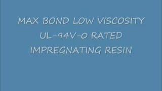 MAX BOND SELF EXTINGUISHING RESIN SYSTEM PH