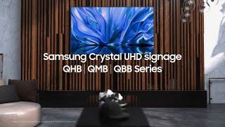 Samsung Crystal UHD signage: Unlock new display possibilities for your business