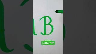 Letra "B" #lettering #calligraphy #letteringbeginner #artwork #quito #markers #tutorial #shorts