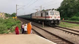 FIRST WAP7i  LOCOMOTIVE OF ERODE "कावेरी" 30573 with 12679 Coimbatore Intercity express