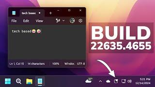 New Windows 11 Build 22635.4655 - New Taskbar Icon, New Start Menu Change and Fixes (Beta)