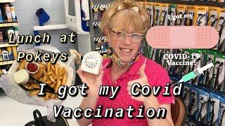 Got my Covid vaccine today | lunch at Pokeys | Princess Tessa