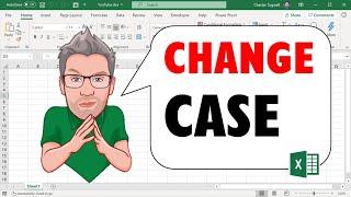 Excel Change Case With or Without Formula - Upper, Lower, Title Case