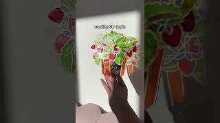 Part 1 of Painting a Stained Glass Garden #stainedglass #stainedglassart #homedecor #diy