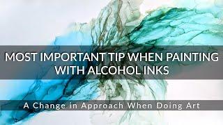 One of the Most Important Tips I Got as an Artist! ALCOHOL INK DEMO - How to Use Alcohol Inks.