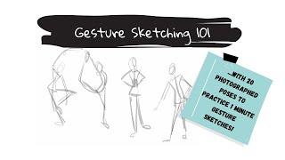 Gesture Sketching 101 with 20 practice poses!