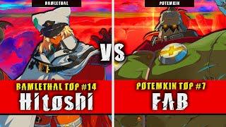 GGST | Hitoshi (Ramlethal) VS FAB (Potemkin) | Guilty Gear Strive High level gameplay