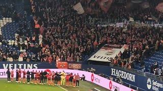 Auswärts Kaiserslautern Fans in der Veltins-Arena im 2.Bundesliga-Spiel gegen Schalke 04