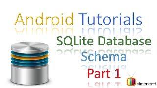 160 Android SQLite Database Schema Part 1 |