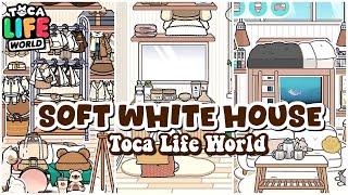 Soft white home design in toca boca | Toca Life World House Idea️