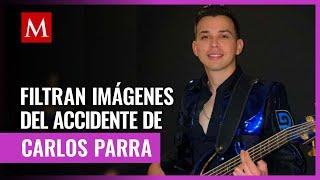Se filtran imágenes del accidente en el que perdió la vida el cantante Carlos Parra